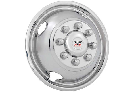 Phoenix USA D.O.T. Mount Dual Wheel Simulators for 2003–2004 Ford F350, Full Set for 16" Wheels - chromewheelsimulators.com