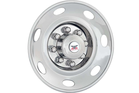 Phoenix USA D.O.T. Mount Dual Wheel Simulators for 1985–1998 Ford F350, Full Set for 16" Wheels - chromewheelsimulators.com