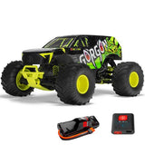 1/10 GORGON 2WD RTR Brushed Monster Truck (Battery & Charger Included), Yellow