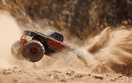 1/10 QUAKE 223S DSC 2WD RTR Brushless Monster Truck, Red