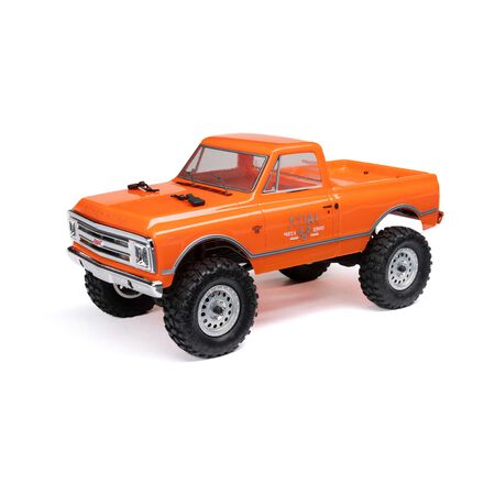 1/24 SCX24 1967 Chevrolet C10 4X4 RTR Brushed Rock Crawler (Battery & Charger Included), Orange