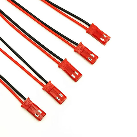 Male JST Plug w/ 15cm 22 AWG Wire