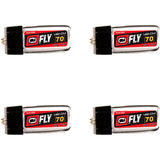LiPo 1S 3.7V 70mAh 30C Blade MCX Plug Fly, 25009x4 - chromewheelsimulators.com