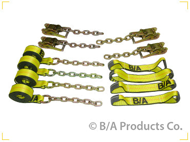 38-200C ROLLBACK TIE-DOWN SYSTEM W/CHAIN ENDS 14'