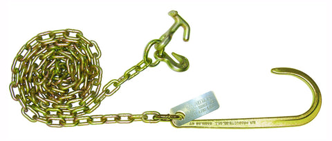 5/16" Chain with 15" J Hook-GRB/HAMMRHD COMB-10', N711-6H - chromewheelsimulators.com