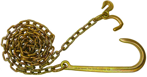 N711-6J 5/16" 10' CHAINS 15" J GRAB & MINI J HOOK PR - chromewheelsimulators.com