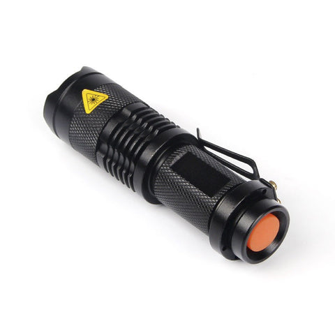 Mini penlight 2000LM Waterproof LED Flashlight Torch 3 Modes zoomable Adjustable Focus Lantern Portable Light use AA 14500 - chromewheelsimulators.com
