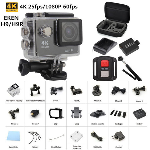 Original EKEN H9 H9R remote Action camera Ultra HD 4K WiFi 1080P